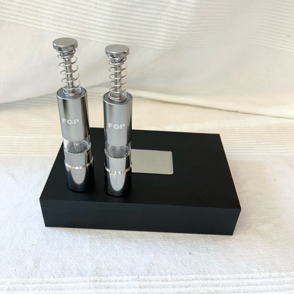 Mini Stainless Steel Salt & Pepper Mill Set - Picture 3 of 11
